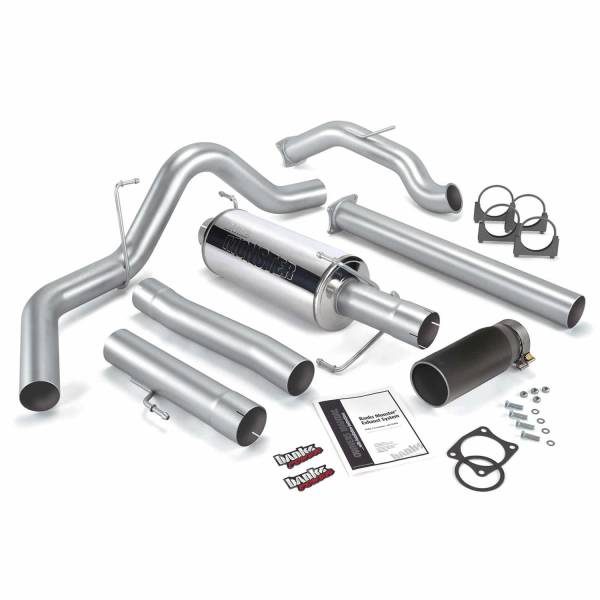Banks Power - Banks Power Monster Exhaust System  S/S-Black Tip-03-04 Dodge 5.9 Sclb/Ccsb  Cat - 48640-B