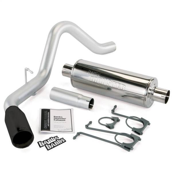 Banks Power - Banks Power Monster Exhaust System  S/S-Black Tip  08-09 Ford 6.8 S/D  EC/CCSB/11-16 Ford 6.2L  F250-CCSB-CCLB - 48725-B