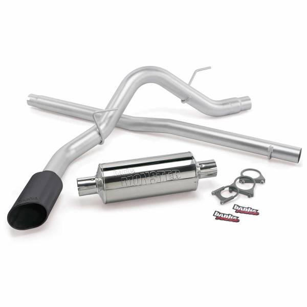 Banks Power - Banks Power Monster Exhaust System  S/S-Black Tip-04-08 Ford F-150/Lincoln-Scmb - 48739-B