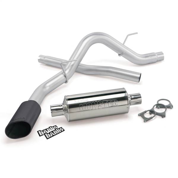 Banks Power - Banks Power Monster Exhaust System  S/S Black Tip-09-10 Ford F-150 5.4L  CCSB-CCLB - 48747-B