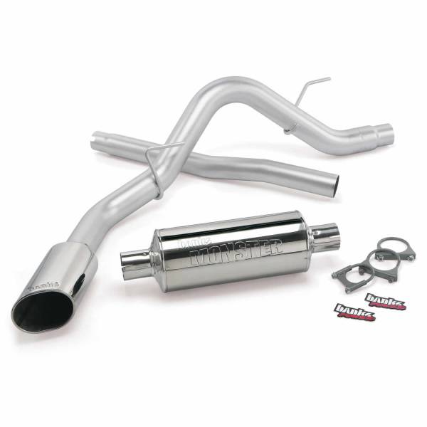 Banks Power - Banks Power Monster Exhaust System  S/S-Chrome Tip-2011-14 Ford 6.2L  F-150 Raptor  ECSB-CCSB - 48755