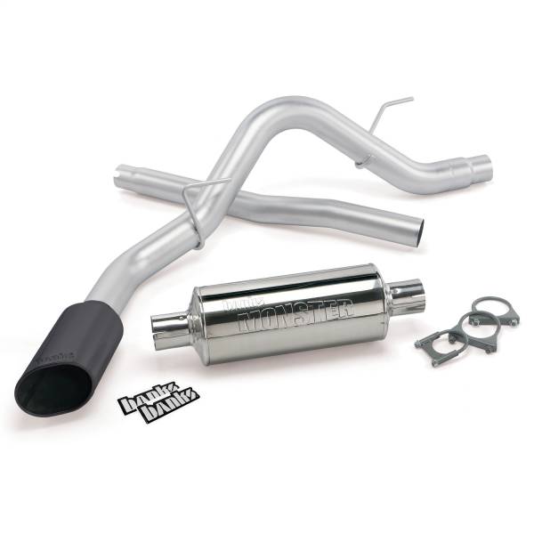 Banks Power - Banks Power Monster Exhaust System  S/S-Black Tip-2011-14 Ford 6.2L  F-150 Raptor  ECSB-CCSB - 48755-B