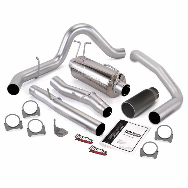 Banks Power - Banks Power Monster Exhaust System  S/S-Black Tip-2003-07 Ford 6.0L  ECLB - 48786-B