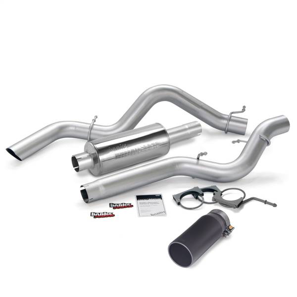 Banks Power - Banks Power Monster Exhaust System  S/S-Black Tip-2006-07 Chevy 6.6L  SCLB - 48937-B
