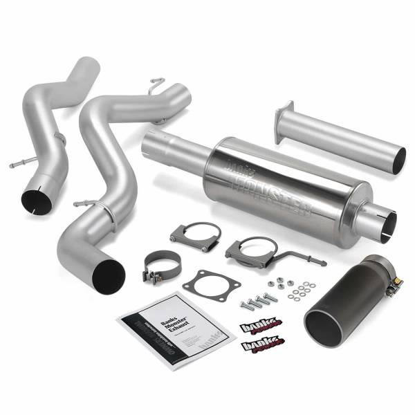 Banks Power - Banks Power Monster Exhaust System  S/S-Black Tip-2006-07 Chevy 6.6L  Eclb - 48940-B