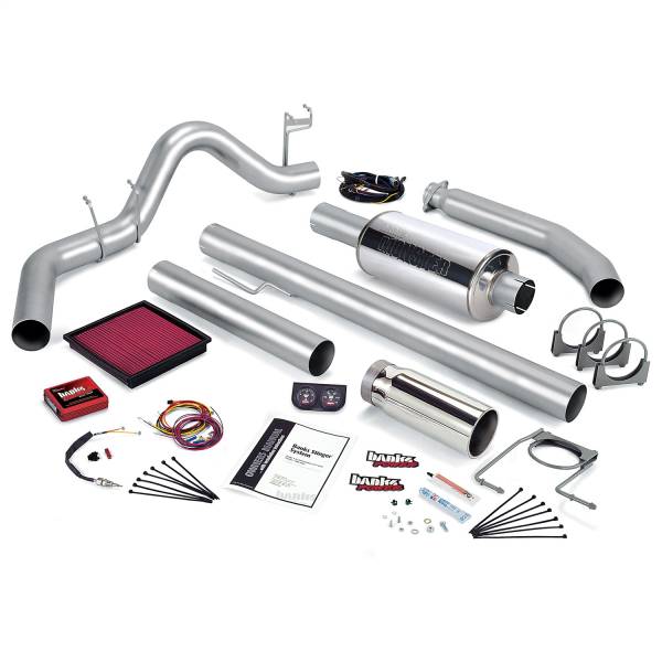 Banks Power - Banks Power Stinger System  Single Exh  S/S-Chrome Tip-2002 Dodge 5.9L 235Hp  Std Cab - 49373