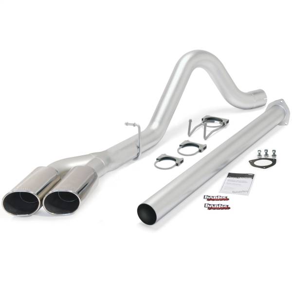 Banks Power - Banks Power Monster Exhaust  Sngl-Dual  S/S-Chrome Tips-11-13 Ford 6.7L F250-350/2014 F-450-CCSB-CCLB  SRW - 49789