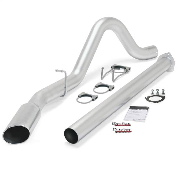Banks Power - Banks Power Monster Exhaust  Single  S/S-Chrome Tip-2015-16 Ford 6.7L F250-350-450-CCSB-CCLB  SRW - 49792