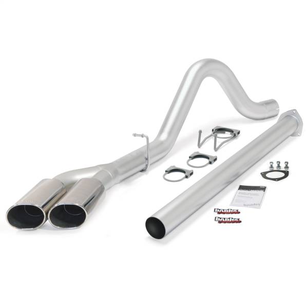 Banks Power - Banks Power Monster Exhaust  Single-Dual  S/S-Chrome Tips-2015 Ford 6.7L F250-350/F-450 CCSB-CCLB - 49793