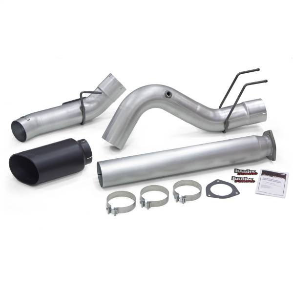 Banks Power - Banks Power Monster Exhaust  5.0in. 2017-2019 Ford 6.7L Exhaust  Black Tip - 49795-B