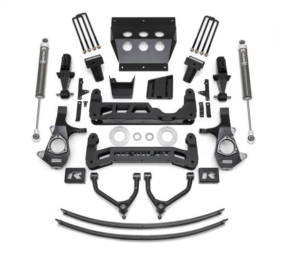 ReadyLift - ReadyLift Big Lift Kit w/Shocks 9 in. Lift For Cast Steel OE Upper Control Arms w/Falcon 1.1 Monotube Shocks - 44-34910