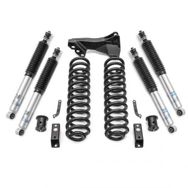 ReadyLift - ReadyLift Coil Spring Leveling Kit 2.5 in. Front Lift Bilstein Front And Rear Shocks Incl. Track Bar Bracket - 46-2724