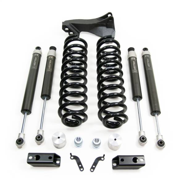 ReadyLift - ReadyLift Coil Spring Leveling Kit 2.5 In. Coil Spring Front Lift w/Falcon 1.1 Monotube Front/Rear Shocks Front Track Bar Bracket - 46-27240