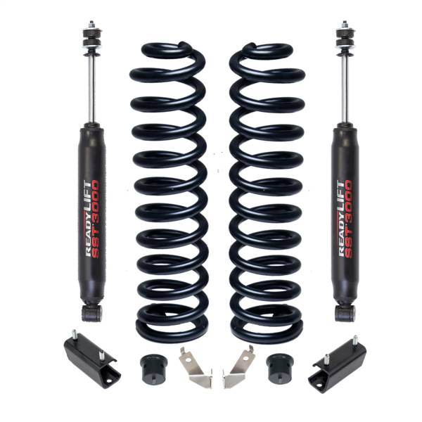 ReadyLift - ReadyLift Front Leveling Kit 2.5 in. Lift w/Coil Springs/SST3000 Shocks - 46-2725