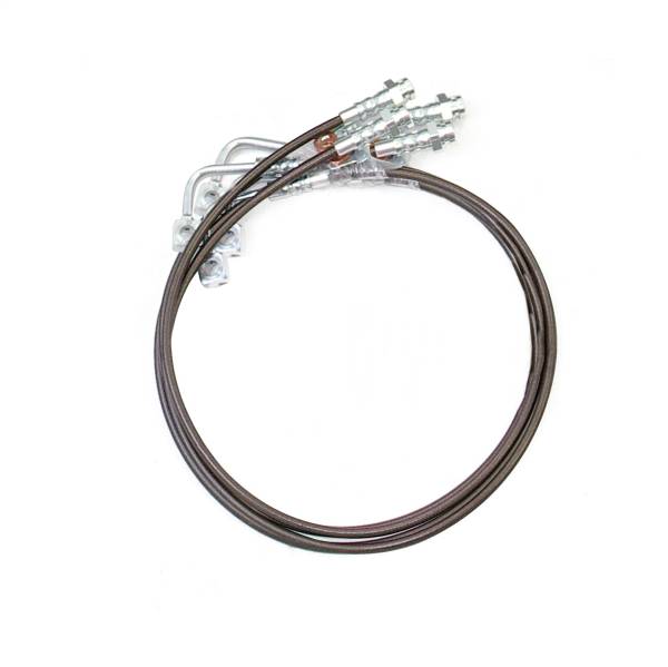 ReadyLift - ReadyLift Brake Line Front And Rear Braided Stainless Steel 6 in. Length - 47-6445