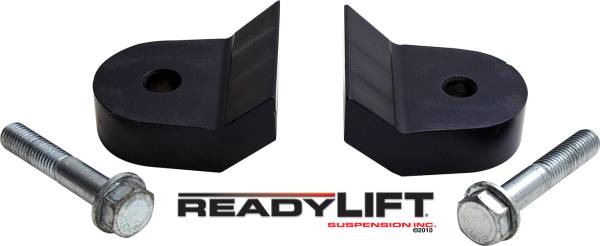 ReadyLift - ReadyLift Front Leveling Kit 1.5 in. Lift w/Stage 1 Coil Spacers Allows Up To 35 in. Tire Billet Aluminum Construction w/Black Finish - 66-2111