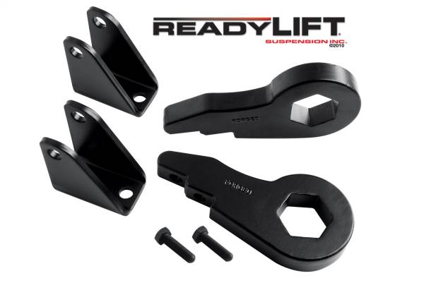 ReadyLift - ReadyLift Front Leveling Kit 2.5 in. Lift w/Forged Torsion Key/Adjusting Bolts/Shock Extension Brackets Allows Up To 33 in. Tire - 66-3050
