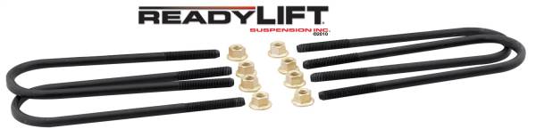 ReadyLift - ReadyLift U-Bolt Kit 5 in. Lift Rear Incl. 4 Rnd M14 390mm Long U-Bolts/8 Crush Nuts For Use w/5 in. Rear Lift Blocks - 67-2195UB