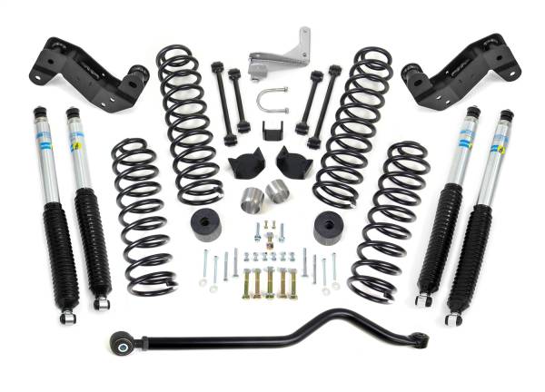 ReadyLift - ReadyLift Coil Spring Leveling Kit 4 in. Front w/Adjustable Track Bar Caster Correction Bracket Exhaust Spacer w/Bilstein Shocks - 69-6404