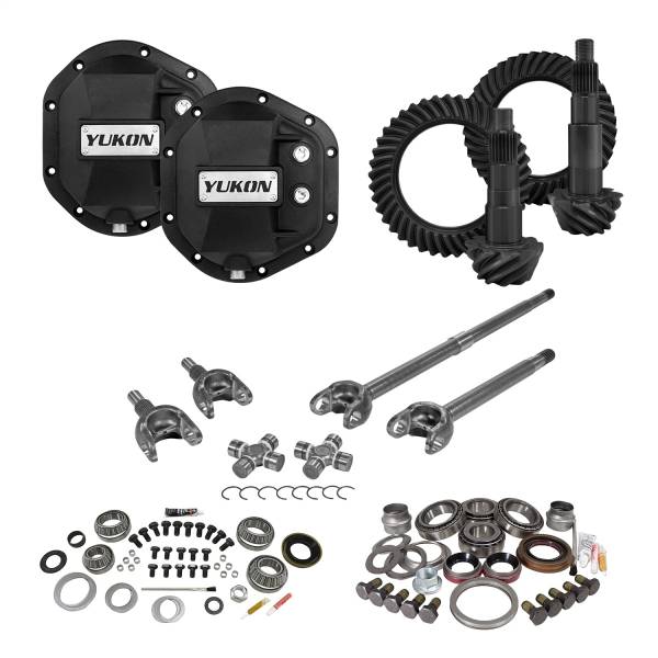 Yukon Gear - Yukon Gear Stage 3 Re-Gear Kit upgrades front/rear diffs 24 spl incl covers/fr axles - YGK015STG3