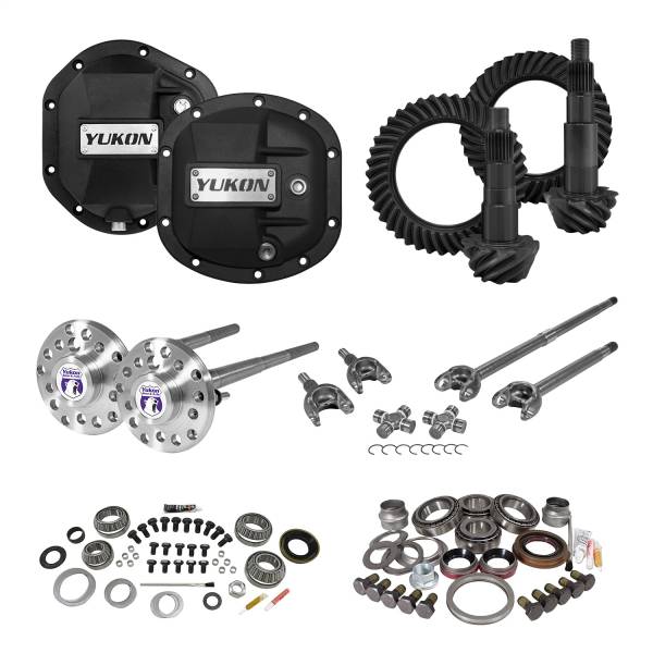 Yukon Gear - Yukon Gear Stage 4 Re-Gear Kit upgrades front/rear diffs 24 spl incl covers/fr/rr axles - YGK055STG4