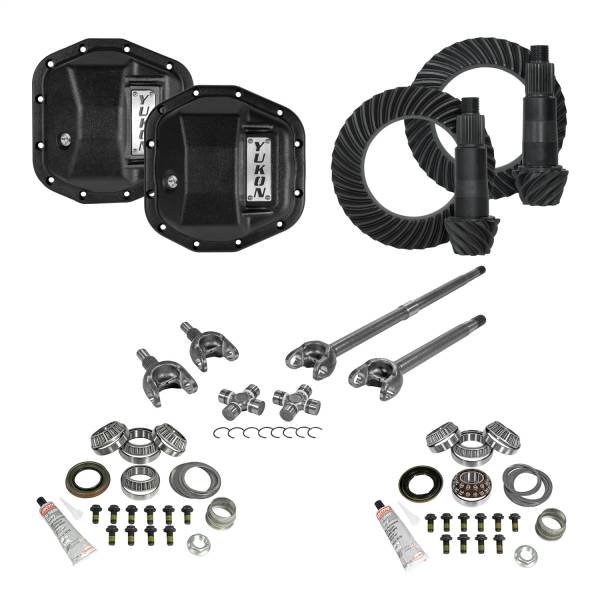 Yukon Gear - Yukon Gear Stage 3 Re-Gear Kit upgrades front/rear diffs 28 spl incl covers/fr axles - YGK065STG3