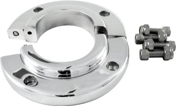 Borgeson - Borgeson Split Swivel Floor Mount For 2in. Steering Column Machine Finish Aluminum - 909007