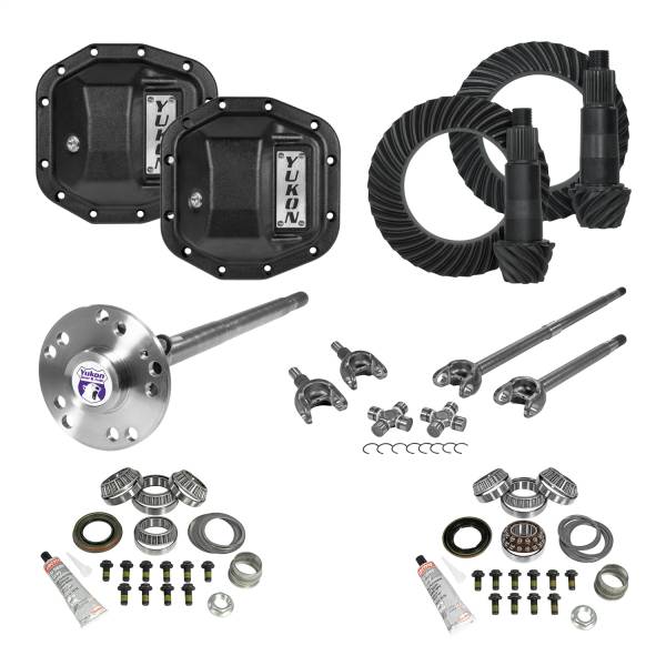 Yukon Gear - Yukon Gear Stage 4 Re-Gear Kit upgrades front/rear diffs 24 spl incl covers/fr/rr axles - YGK071STG4