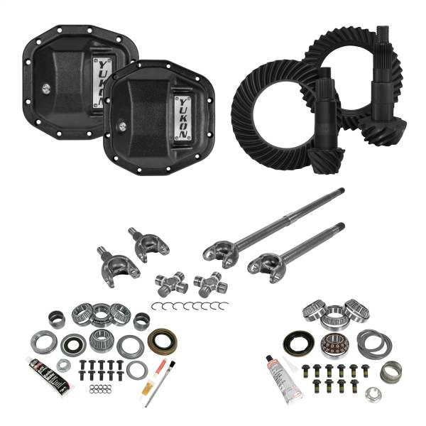 Yukon Gear - Yukon Gear Stage 3 Re-Gear Kit upgrades front/rear diffs 24/28 spl incl covers/fr axles - YGK076STG3