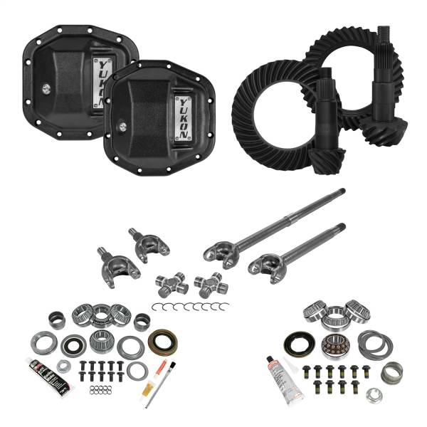 Yukon Gear - Yukon Gear Stage 3 Re-Gear Kit upgrades front/rear diffs 24/28 spl incl covers/fr axles - YGK078STG3