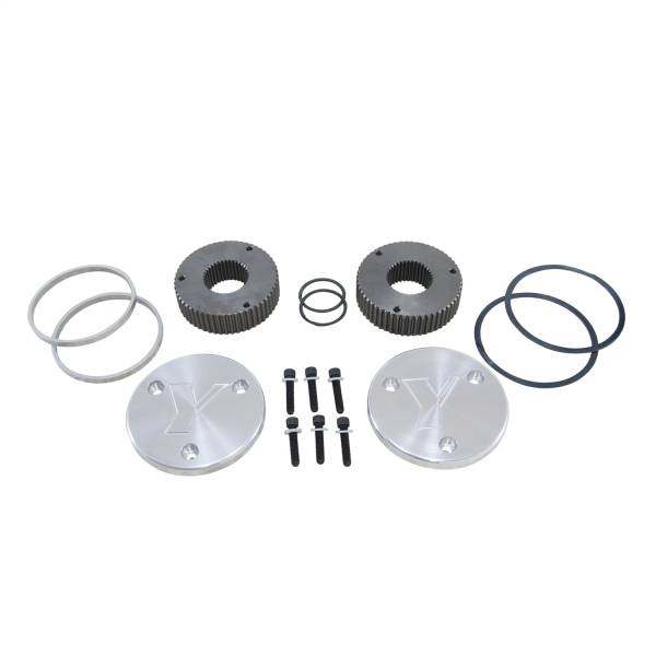 Yukon Gear - Yukon Hardcore Drive Flange Kit Dana 60 35spl Outer Stubs w/Yukon Engraved Caps - YHC50005