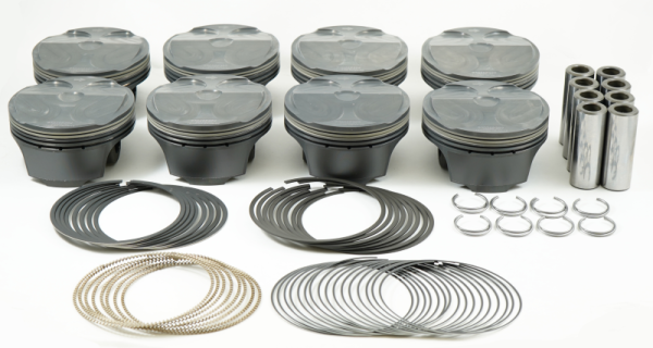 Mahle - Mahle MS Piston Set Gen 3 Coyote 308ci 3.662in Bore 3.65in Stroke 5.933in Rod .866 Pin 8.4cc 12 CR - 930258362