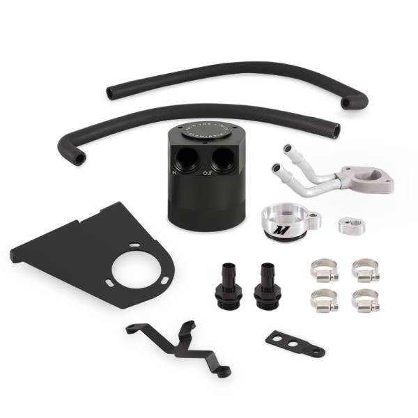 Mishimoto - Mishimoto 2017+ Ford 6.7L Powerstroke Baffled Oil Catch Can Kit - MMBCC-F2D-17BE
