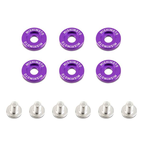 Mishimoto - Mishimoto Small Fender Washer Kit (6pcs) - Purple - MMFW-SM-6PR