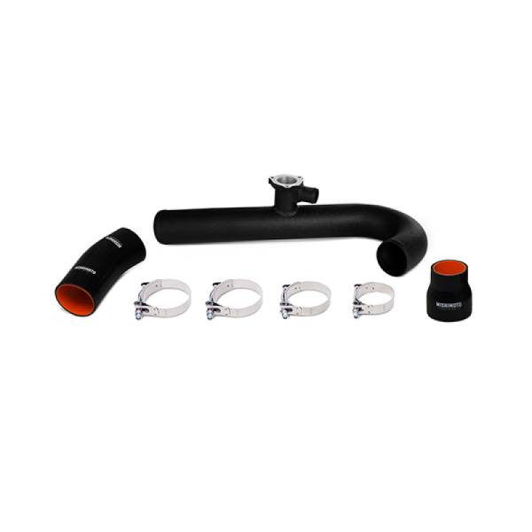 Mishimoto - Mishimoto 2015 Ford Mustang EcoBoost 2.3L Intercooler Hot Side Wrinkle Black Pipe and Boot Kit - MMICP-MUS4-15HWBK