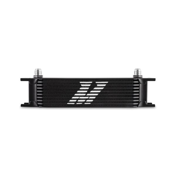 Mishimoto - Mishimoto Universal -8AN 10 Row Oil Cooler - Black - MMOC-10-8BK