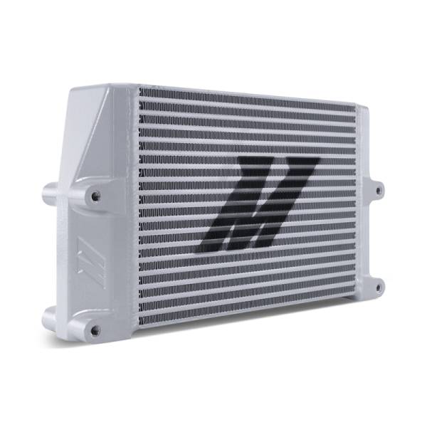 Mishimoto - Mishimoto Heavy-Duty Oil Cooler - 10in. Same-Side Outlets - Silver - MMOC-SSO-10SL