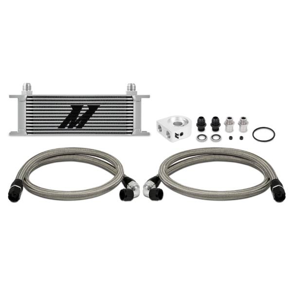 Mishimoto - Mishimoto Universal 13 Row Oil Cooler Kit (Silver) - MMOC-U13SL