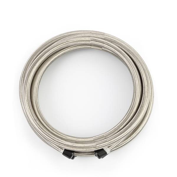 Mishimoto - Mishimoto 15Ft Stainless Steel Braided Hose w/ -4AN Fittings - Stainless - MMSBH-04180-CS
