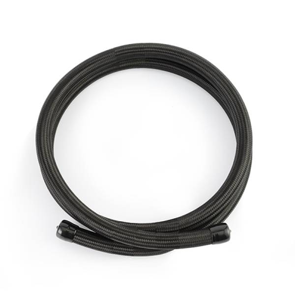 Mishimoto - Mishimoto 6Ft Stainless Steel Braided Hose w/ -4AN Fittings - Black - MMSBH-0472-CB