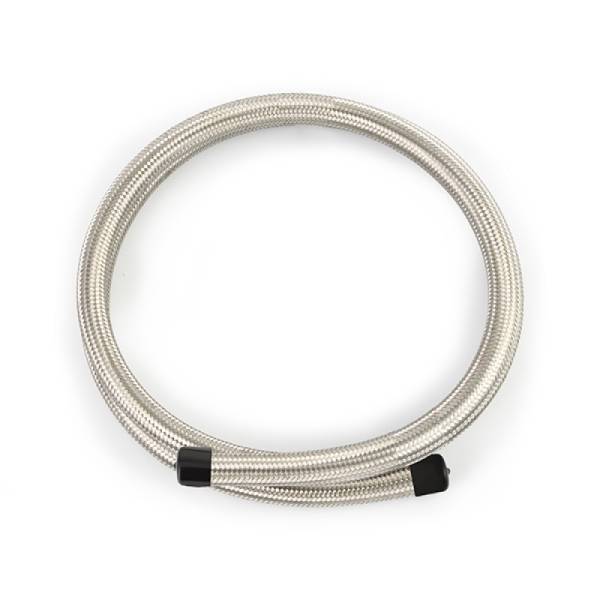 Mishimoto - Mishimoto 6Ft Stainless Steel Braided Hose w/ -4AN Fittings - Stainless - MMSBH-0472-CS