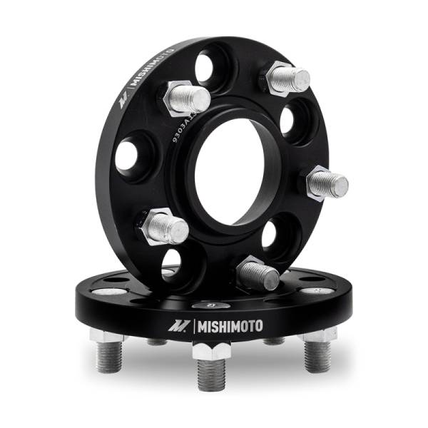 Mishimoto - Mishimoto 5x114.3 20mm 56.1 Bore M12 Wheel Spacers - Black - MMWS-003-200BK