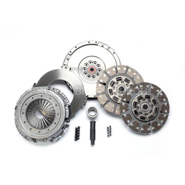 South Bend Clutch - South Bend Clutch 04-07 Ford 6.0L ZF-6 Street Dual Organic Disc Clutch Kit - SFDD3250-6.0-ORG