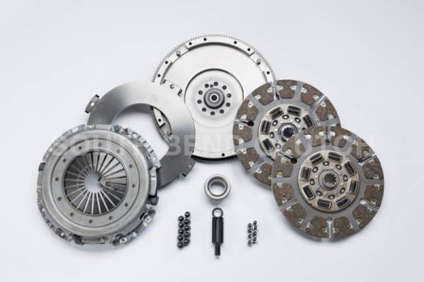 South Bend Clutch - South Bend Clutch 99-03.5 Ford 7.3 Powerstroke ZF-6 Street Dual Disc Organic Clutch Kit - SFDD3250-6-ORG