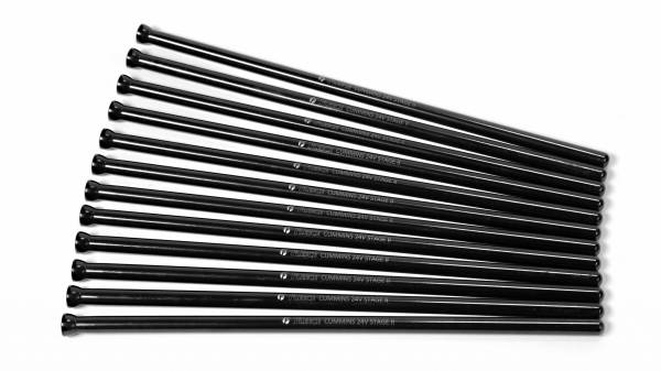 Fleece Performance - Fleece Performance 24V Cummins Stage 2 Pushrods, 0.375 inch dia - FPE-CUMM-S2-PROD