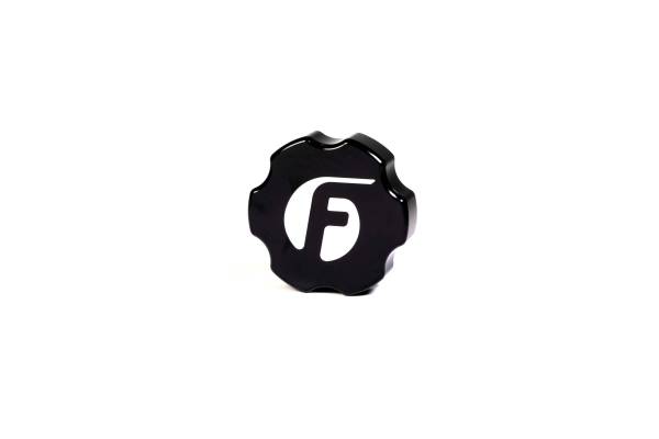 Fleece Performance - Fleece Performance Cummins Billet Oil Cap Cover Black - FPE-OC-CR-F