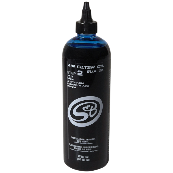 S&B - S&B 16 oz. Bottle of Air Filter Oil - Blue - 88-0011