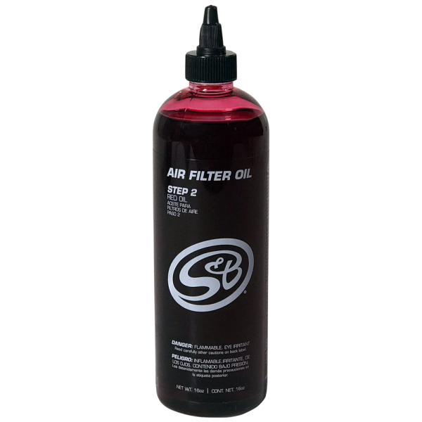 S&B - S&B 16 oz. Bottle of Air Filter Oil - Red - 88-0010