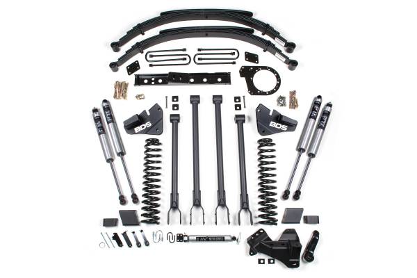 BDS Suspension - BDS Suspension 17-19 Super Duty 6in Long arm  with leafs - Diesel engine - BDS1529FS