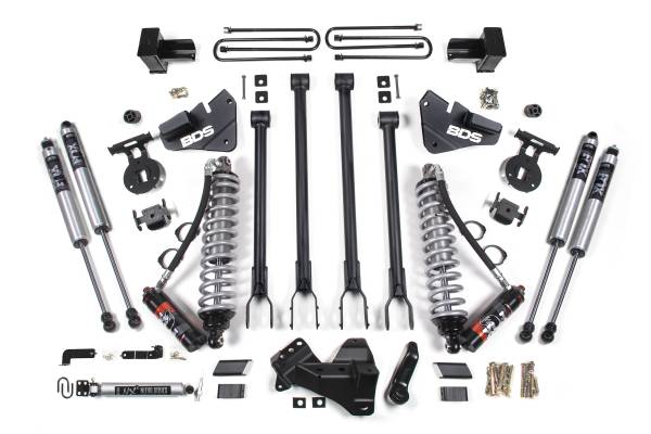 BDS Suspension - BDS Suspension 2017-2019 Ford F350 Dually 4wd 4in. 4-Link Suspension Lift Kit - BDS1577FPE